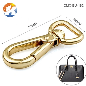Handbag Hardware Suppliers Gunmetal Metal Dog Swivel Snap Hook, Zinc Alloy Spring Metal Snap Hook for Bags