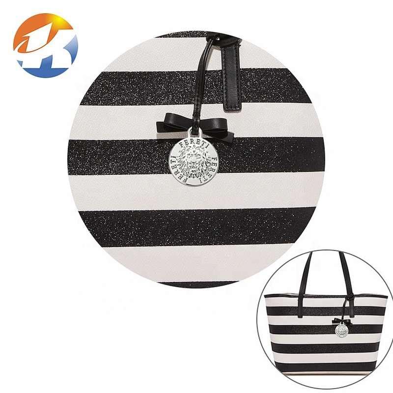 Lion Custom Engraved Handbag Metal Logo Plate