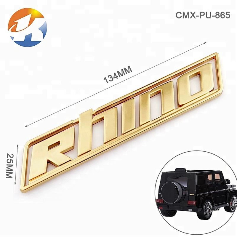 Design Chrome Plated Adhesive Car Logo Metal Emblem Badge, Custom Metal Logos Cars Label with 3M Adhesive for Furinitur Machine