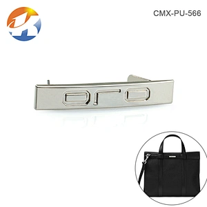 Engraved Logo Nickel Custom Metal Purse Logo