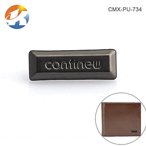 Custom Gunmetal Matt Metal Bag Tags