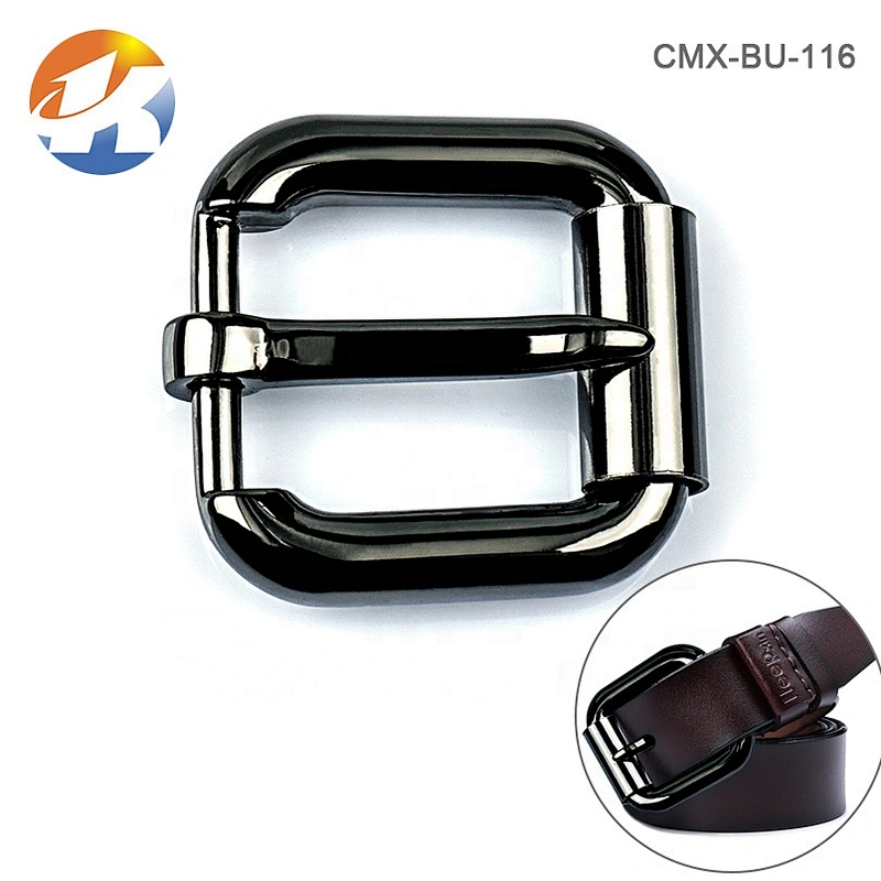 Zinc Alloy Gunmetal 1.5inch Metal Belt Buckle, Wholesale Square Pin Belt Buckle for Man