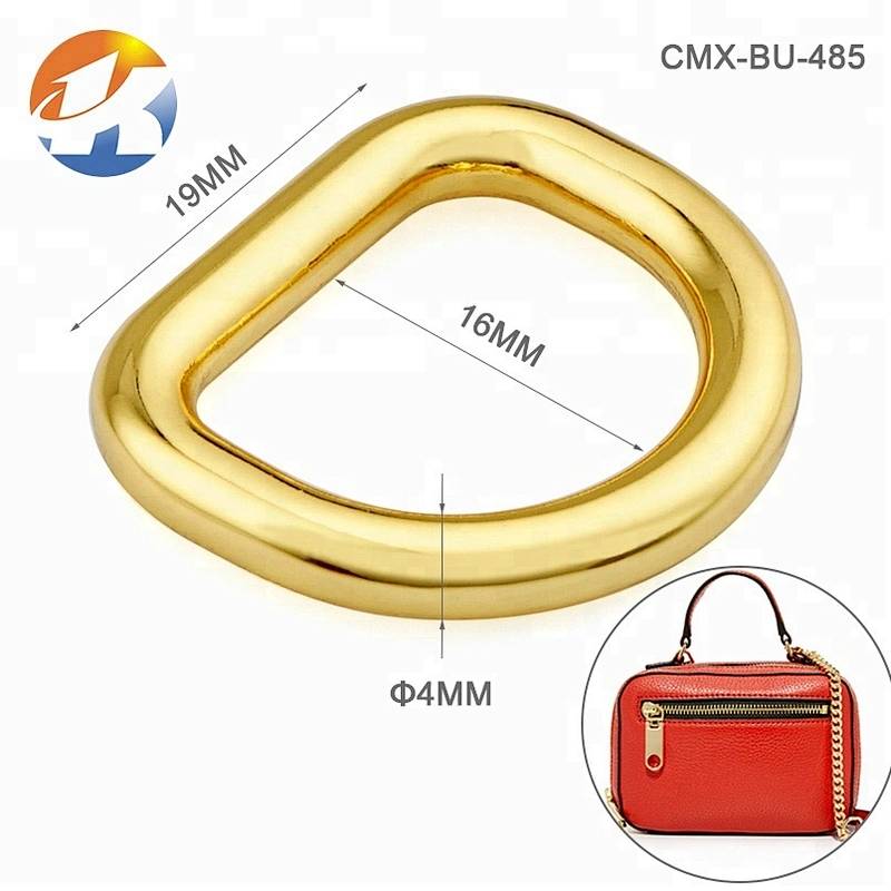 Wholesale Hardware Accessories Zinc Alloy Metal D Ring For Bag Strap