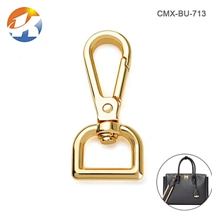 Wholesale Hot Sale High Quality Zinc Alloy 16mm Gold Metal Spring Snap Hook for Handbags
