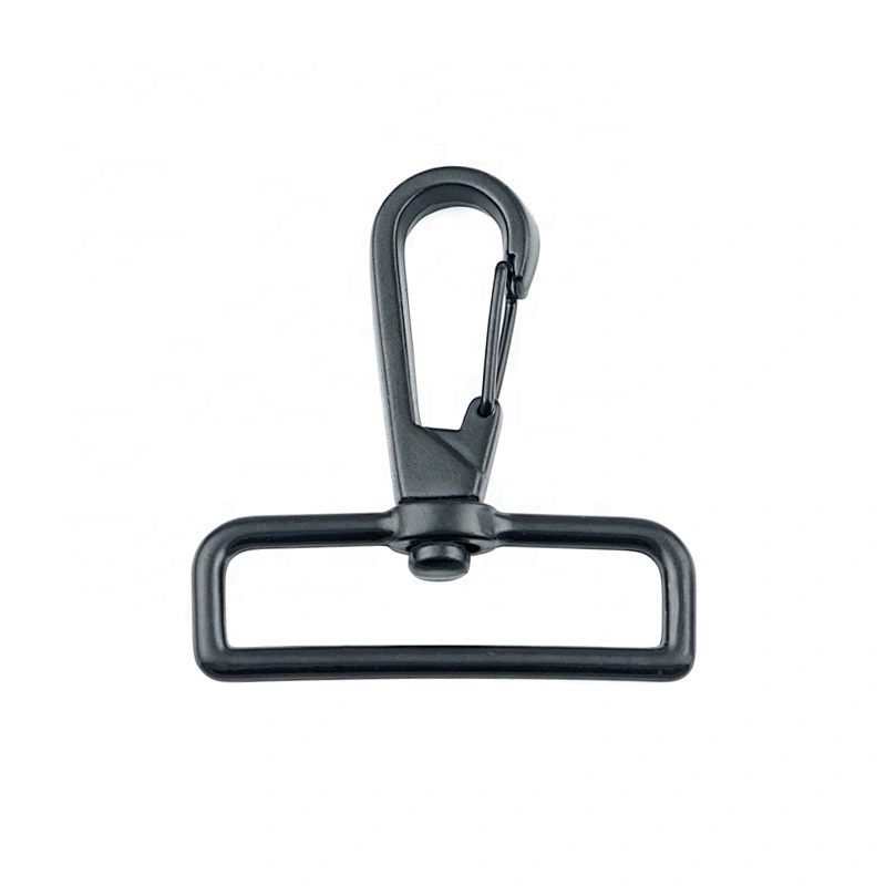 Factory Direct Wholesale 2 Inch Alloy Dog Metal Spring Snap Hook, Brushed Nickel Metal Snap Hook for Bag Strap
