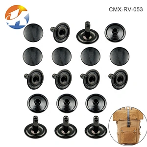 Wholesale Bag Accessories Iron Material Single Cap Gunmetal Metal Rivet For Cloth