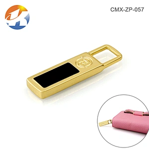 Nickel-free Gold Plated Metal Handbag Zipper Pulls