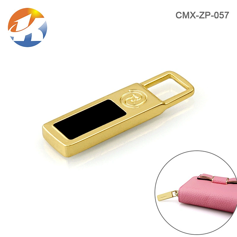Nickel-free Gold Plated Metal Handbag Zipper Pulls