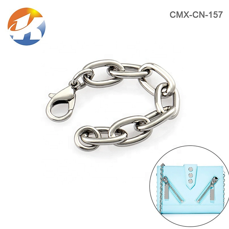 Custom Small Silver Metal Chain For Purse, Wholesale Metal Chain for Animal Collar