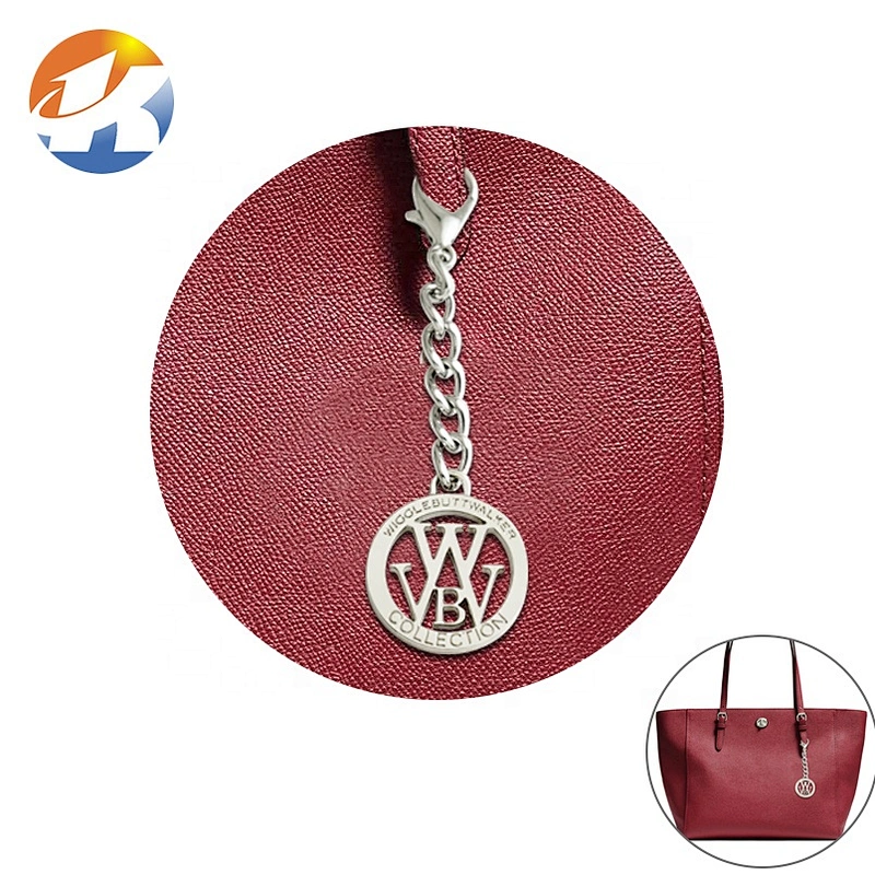 Bag Accessories Metal Round Tag with Clasp and Chain for Handbags, Eco-friendly Design Fashion Metal Hang Tags*