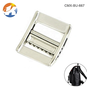 Bag Accessories Custom Zinc Alloy 20mm Metal Adjustable 3 Bar Buckle for Strap