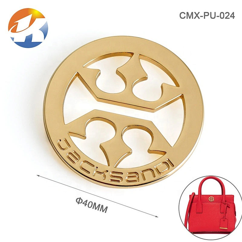 High Quality Custom Round Metal Engraving Tags With Hollow Logo