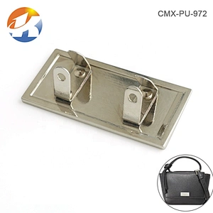 Professional Custom Metal Engraved Logo Plate, Bag Accessories Nickel Metal Label for Handbags
