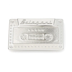 Personalized Name Tag Metal Embossed Label, Custom Made Metal Logo Tag For Bags