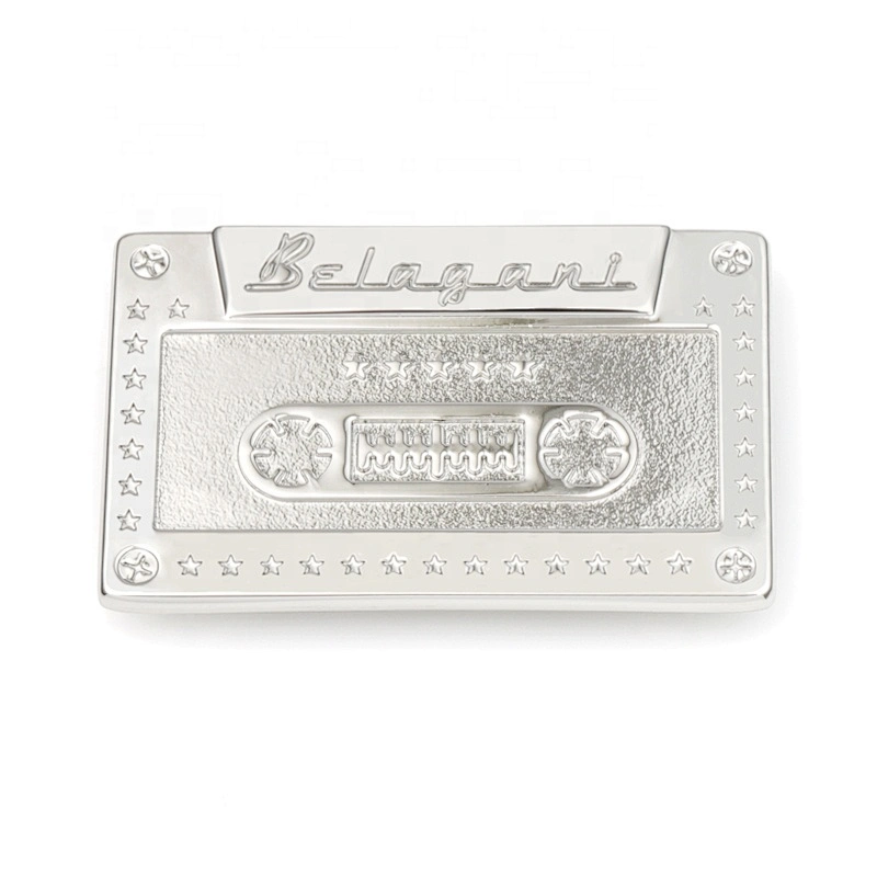 Personalized Name Tag Metal Embossed Label, Custom Made Metal Logo Tag For Bags