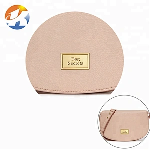 Zinc Alloy Engraved Gold Metal Logo For Handbags