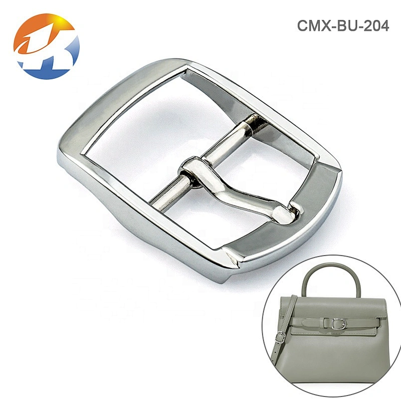Wholesale Bag Hardware Accessories Adjuster Metal Pin Buckle, Custom Zinc Alloy Nickel Pin Metal Buckle