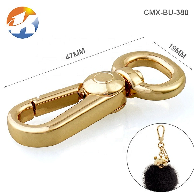 Handbag Accessories Zinc Alloy Nickel Metal Swivel Hook
