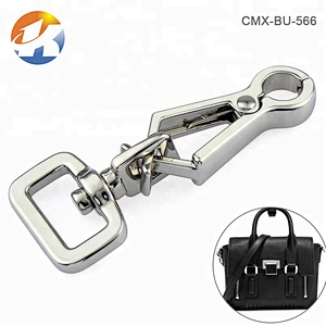 Nickel Plated Dog Collar Metal Strap Trigger Swivel Snap Hook For Bags