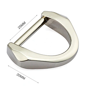Nickel-Free Hanging Nickel Plated Metal D Rings, Wholesale Bag Hardware Metal D-ring for Handbags