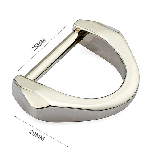 Nickel-Free Hanging Nickel Plated Metal D Rings, Wholesale Bag Hardware Metal D-ring for Handbags