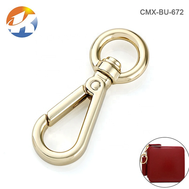 Wholesale Hot Selling Zinc Alloy 11mm Metal Purse Clasp Swivel Clip Snap Hook for Bag