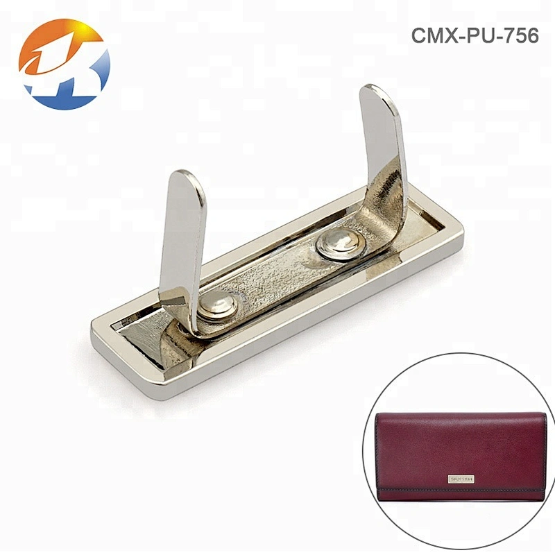 Rectangle Shape with Engraved Logo Metal Plate, Custom Metal Brand Logo Label For Handbag