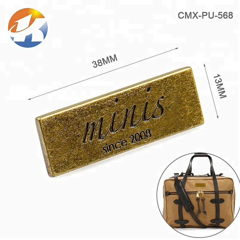 Claws Fixed Bronze Color Engraved Logo Metal Bag Tag