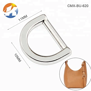 Wholesale Nickel Plated Small Metal D-ring Buckle for Purse, CHeap Bag Hardware Metal D Ring for Handbag