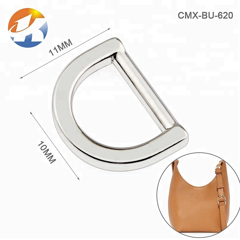 Wholesale Nickel Plated Small Metal D-ring Buckle for Purse, CHeap Bag Hardware Metal D Ring for Handbag