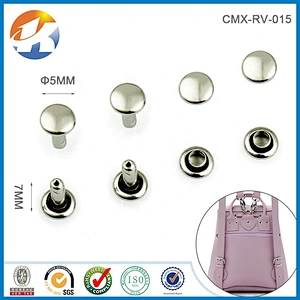 High End Quality Single Head Iron Custom Gold Rivet