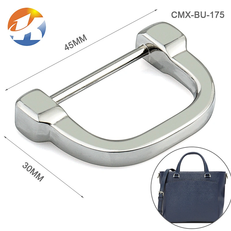 High Quality Handbag Hardware Wholesale Black Metal D Rings Hardware, Custom Zinc Alloy Metal D Ring Buckle for Bags