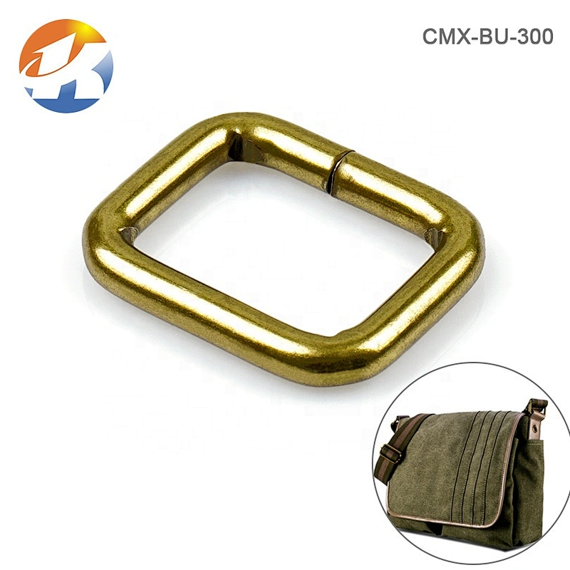 Backpack Iron Bronze Metal Buckles, Wholesale Square Metal Buckle for Bag Strap