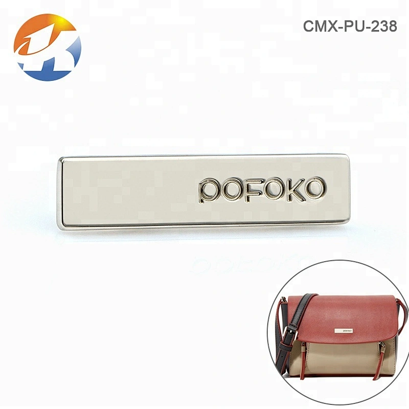 Bag Fitting Custom Metal Name Plates for Backpack, Design Engraved Logo Metal Label for Laptop Bags^