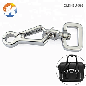 Nickel Plated Dog Collar Metal Strap Trigger Swivel Snap Hook For Bags