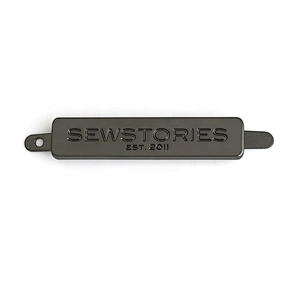 Zinc Alloy Die-Casting Engraved Logo Metal Nameplate, Custom Handbag Metal Plate Label for Bags