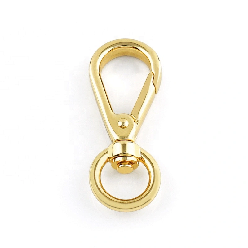 Top Quality Factory Custom 11mm Metal Swivel Snap Hook, Zinc Alloy Metal Spring Snap Hook Gold for Bags