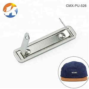 Bag Accessories Engraved Logo With Black Color Metal Label