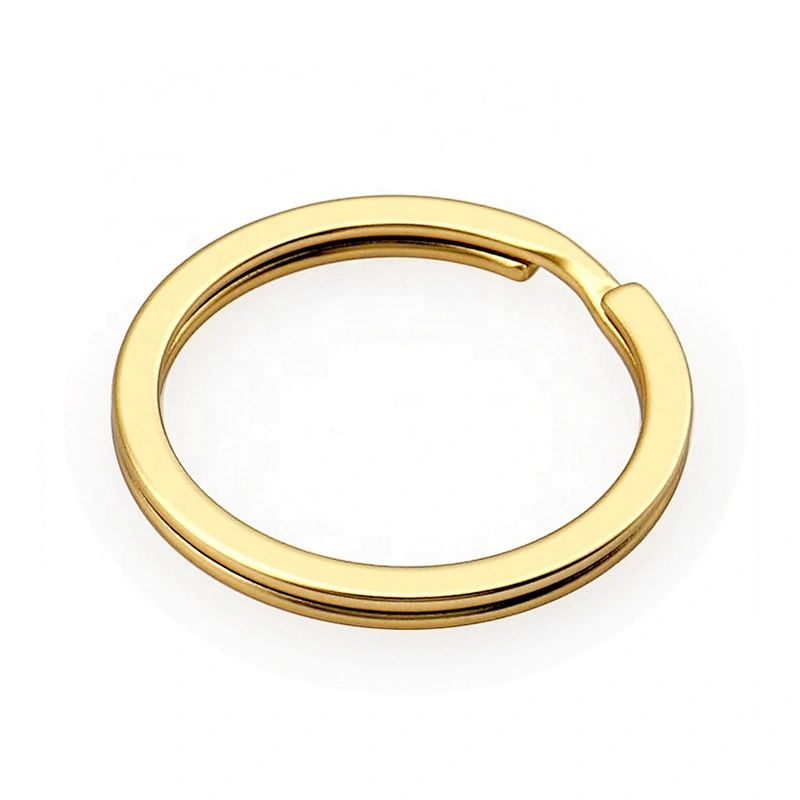 OEM ODM 1 Inch Metal Split Keychain, Metal Round O Ring with Chain for Key Chain