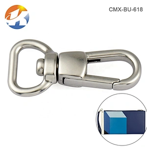 Wholesale 13mm Metal Zinc Alloy Purse Hardware Metal Spring Snap Hook Handbag For Bag's Strap