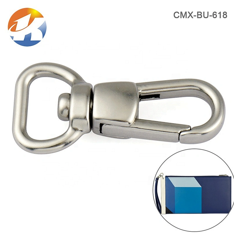 Wholesale 13mm Metal Zinc Alloy Purse Hardware Metal Spring Snap Hook Handbag For Bag's Strap