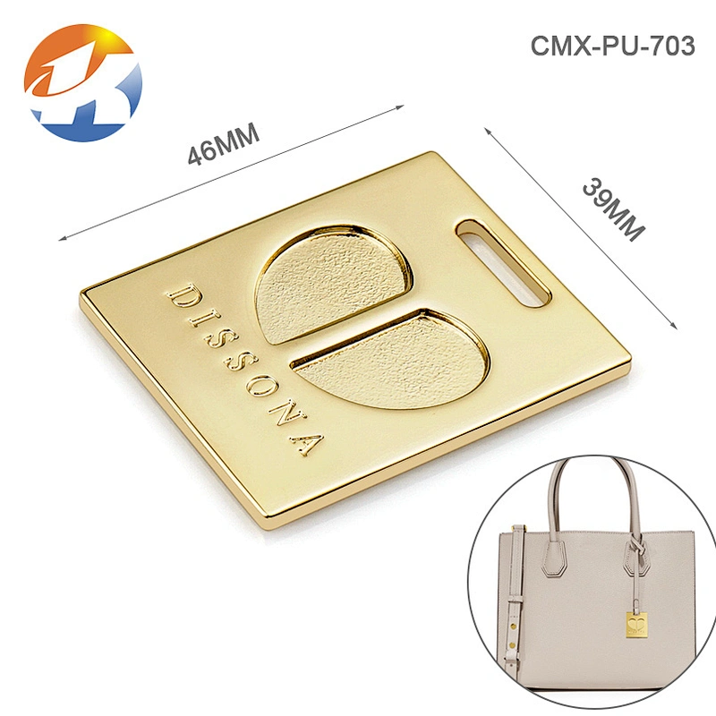 Professional Custom Hang Gold Handbag Labels Metal