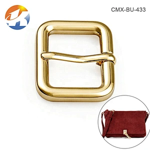 Wholesale Custom Gold Color Square Metal Belt Buckle with Pin for Handbags