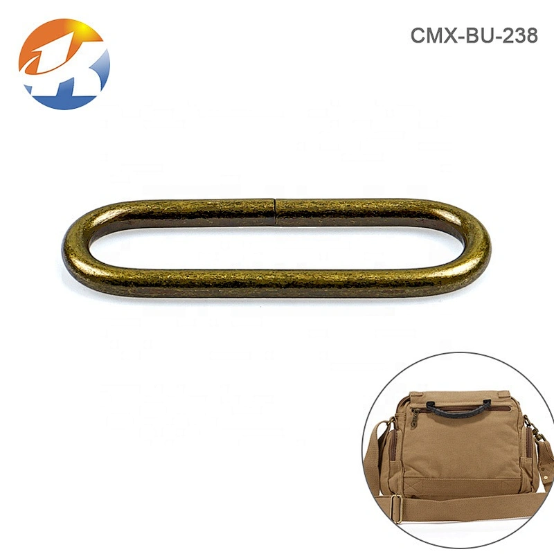 Wholesale Oval Shape Antique Brass Metal Ring, Bag Hardware Cheap Price 2 Inch Iron Metal Ring for Strap