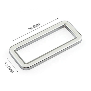 High Quality Bag Accessories Square Metal Buckle, Custom Silver 1.5 Inch Metal Bag Buckle for Handbags