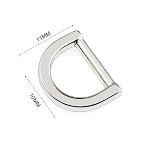 Manufacturer Custom Alloy Gold Metal D-ring Buckle, Bag Hardware Metal D Ring for Handbags