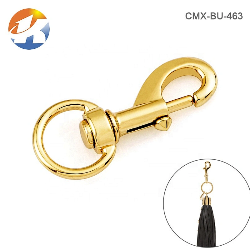 High Quality Metal Keychain Hook, Bag Hardware Gold Metal Snap Hook For Handbag