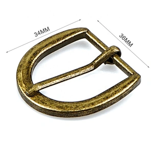 Factory Cheap Antique Brass Nickel-free Alloy Belt Buckle with Pin for Belts and Bags