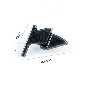 New Product Custom Small Bag Metal Purse Logo, Flag Shape Engraved Metal Tag for Bags