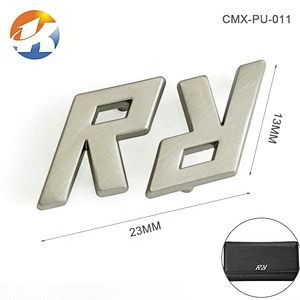 Zinc Alloy Customized Metal Logo Tag Letters For Purse